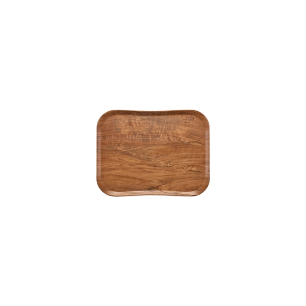 Servier-Tablett Woody 530 x 325 mm, Olive braun
