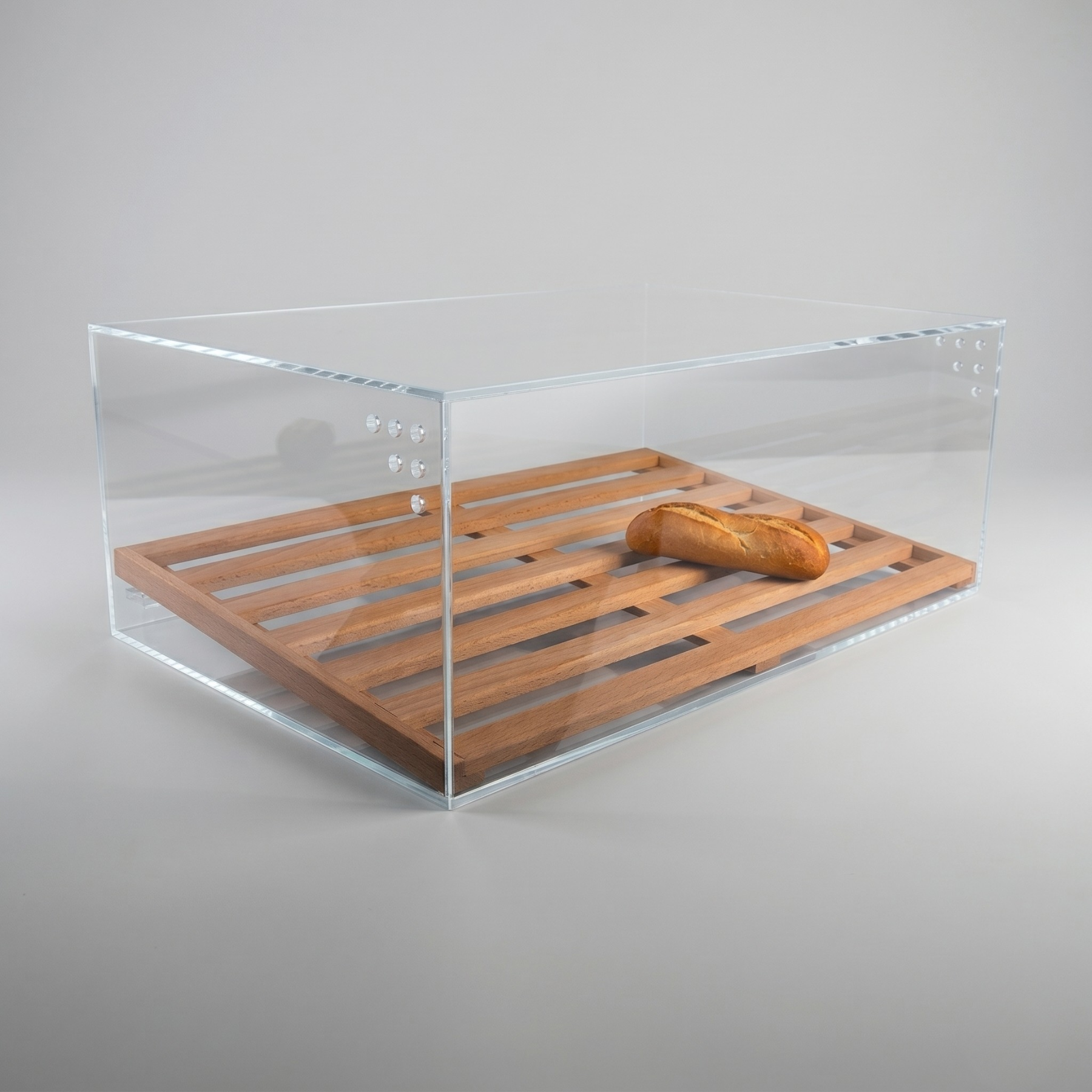 A.G.L. Vitrine "König Felix" inkl. Buchenrost