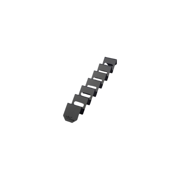 A.G.L. Snackwellen "Black Snack" PET schwarz, 85 x 570 mm, 6 Auflagen