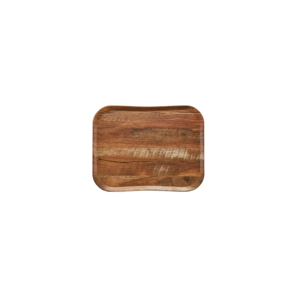 Serviertablett Woody 530 x 325 mm, Eiche braun