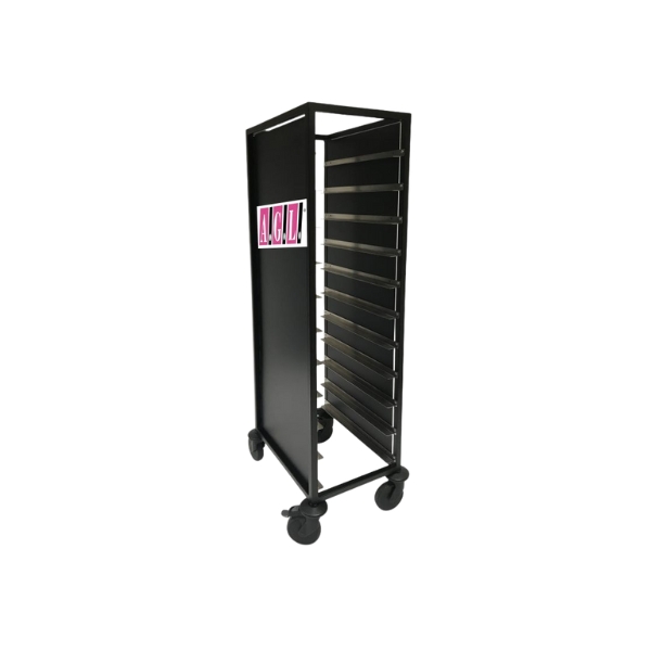 Tablettabräumwagen „Der Dekorative“ -  zum Bekleben Ihrer Werbung 470 x 630 x 1650 mm