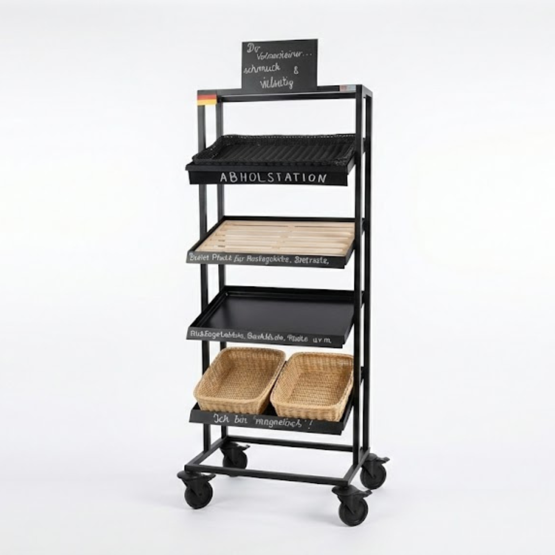 Mobile Verkaufstheke  unser "Volmarsteiner", schwarz